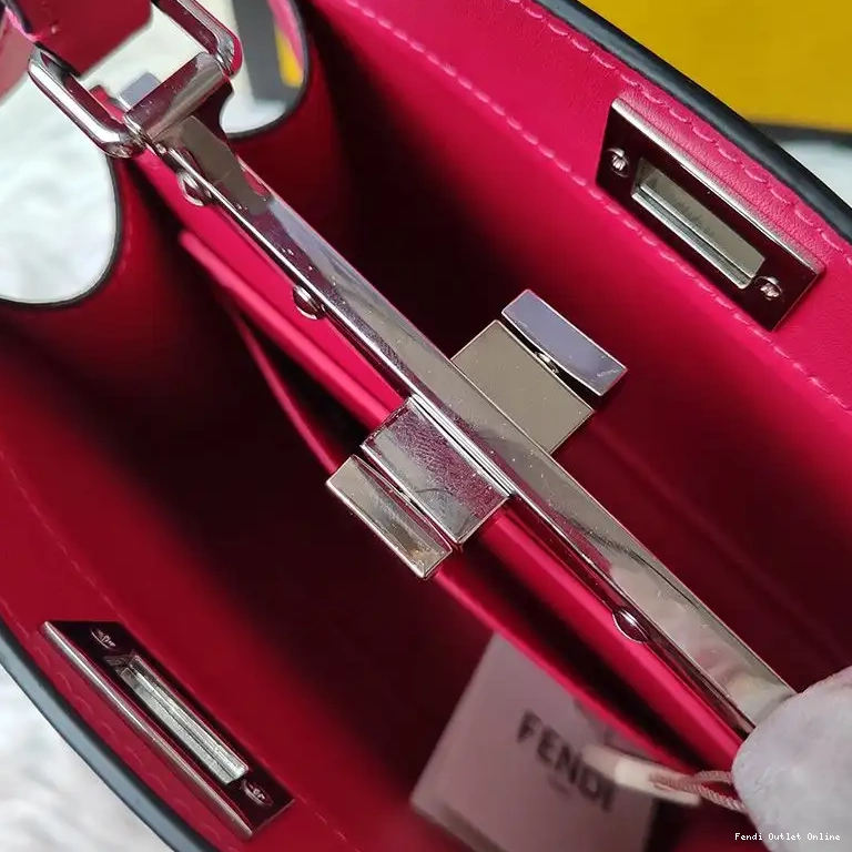 Affordable ISeeU Rose In Fendi Peekaboo Petite Leather Nappa Bag 0630